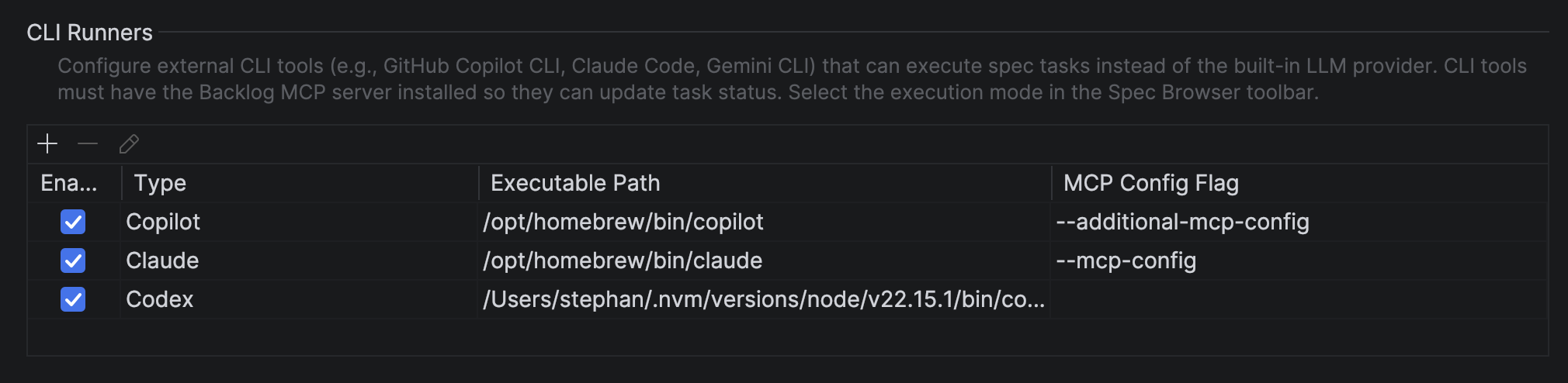 CLI Runners Setup