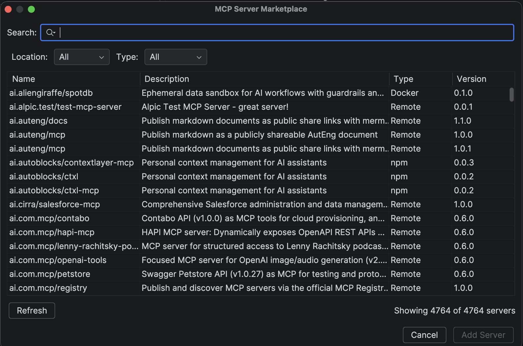 MCP Marketplace
