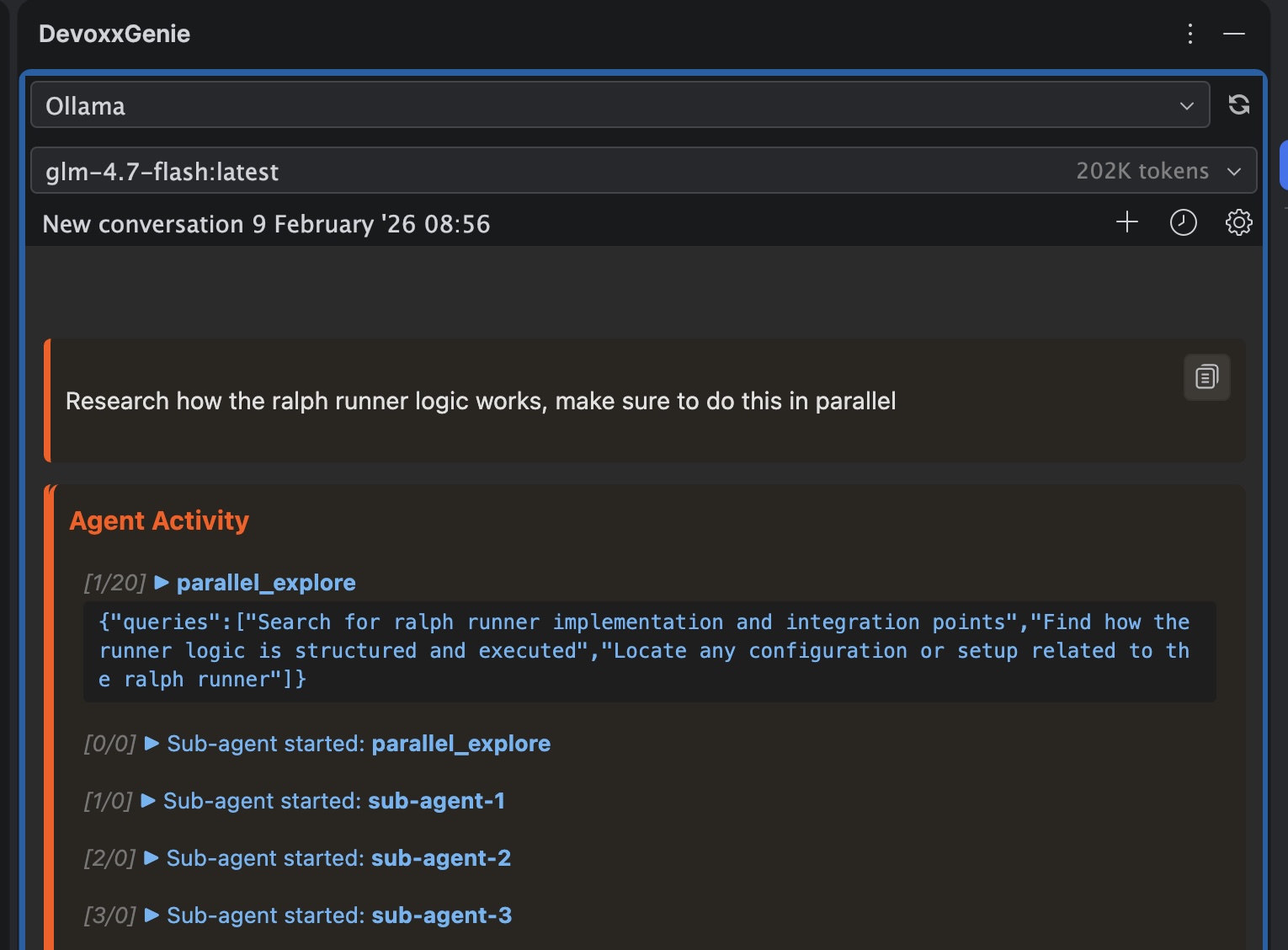 Sub-agents prompt example